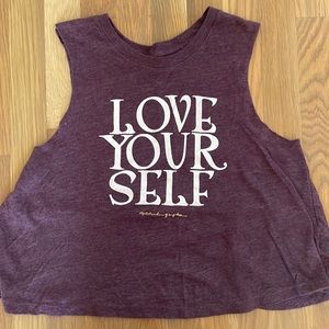 Love Yourself tank- spiritual gangster